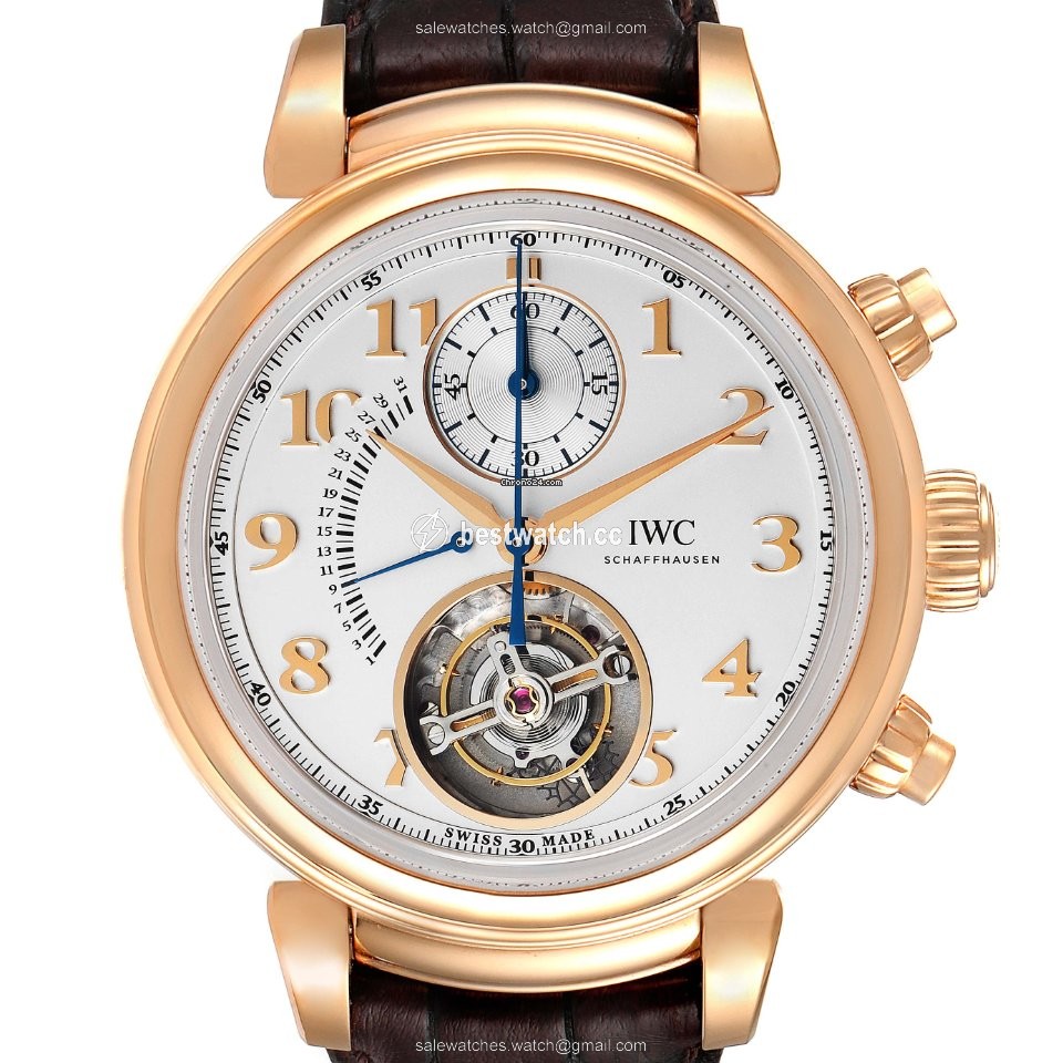 IMG_9085 IWC Da Vinci Chronograph Mens watch Unisex Automatic Rose gold IW393101 Replica 2
