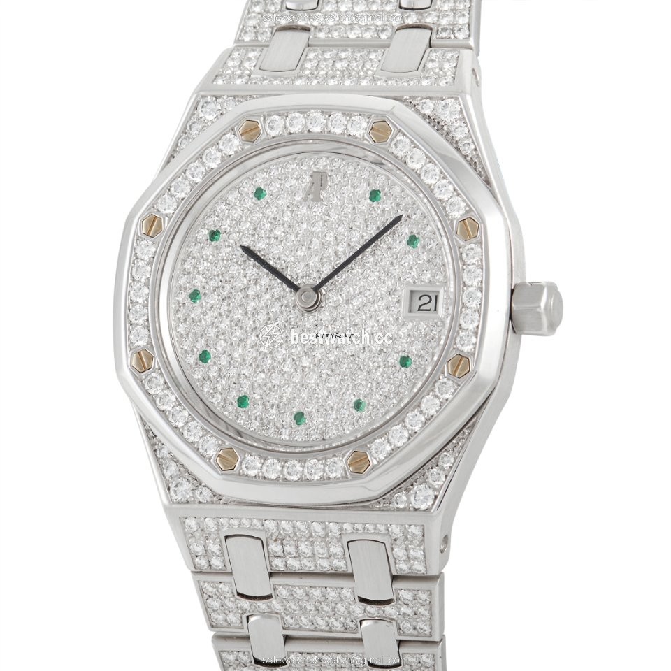 IMG_9085 Audemars Piguet Royal Oak Mens watch Unisex Automatic White gold 14844BC Replica 2