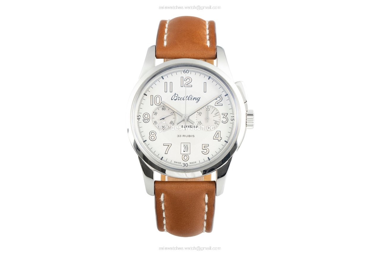 IMG_9085 Breitling Transocean Chronograph Mens watch Unisex Manual winding Steel AB1411 Replica 2