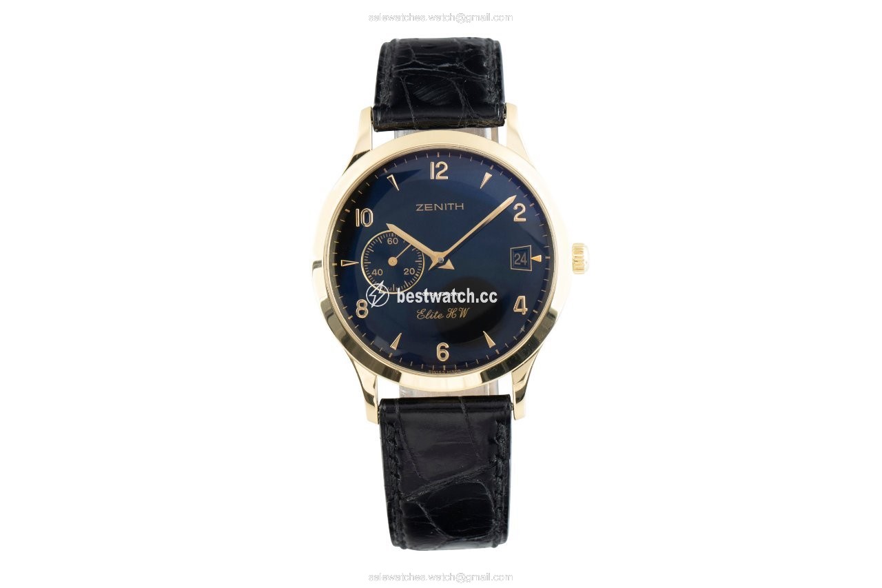 IMG_9085 Zenith Elite Mens watch Unisex Manual winding Yellow gold 30.1125.650 Replica 2