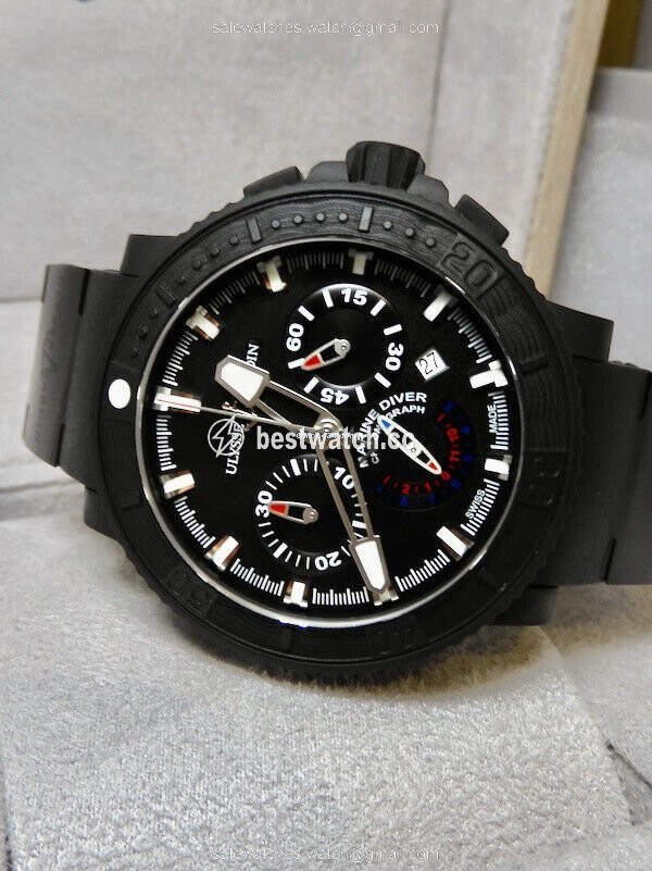 IMG_9085 Ulysse Nardin Diver Black Sea Automatic Steel 353-92-3C Replica 2
