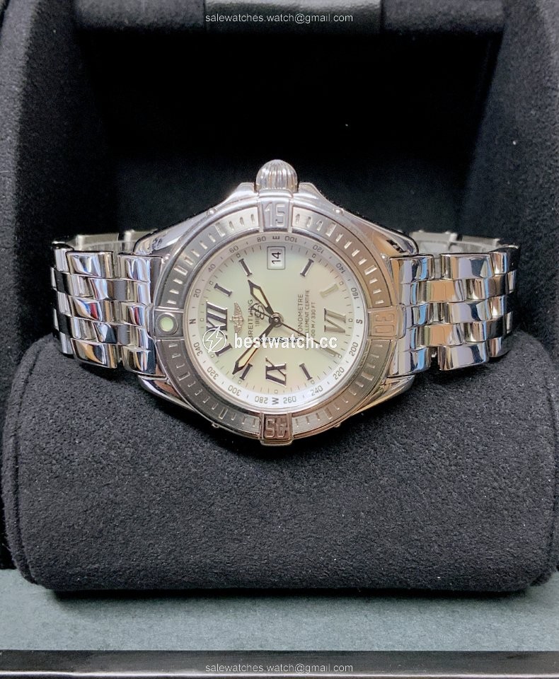 IMG_9085 Breitling Womens watch Quartz Steel A67365 Replica 2