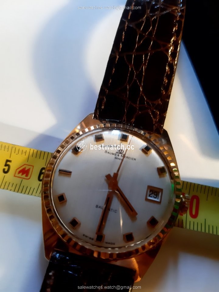 IMG_9085 Baume & Mercier Mens watch Unisex Automatic Yellow gold 229278 sul fondello. Replica 2
