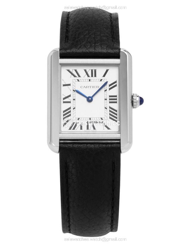 IMG_9085 Cartier Tank Solo Mens watch Unisex Quartz Steel WSTA0030 3170 Replica 2