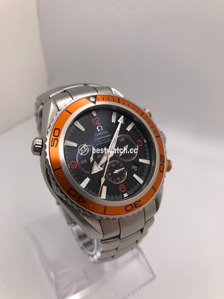 IMG_9085 Omega Seamaster Planet Ocean Chronograph Mens watch Unisex Automatic Steel 2218.50.00 Replica 2