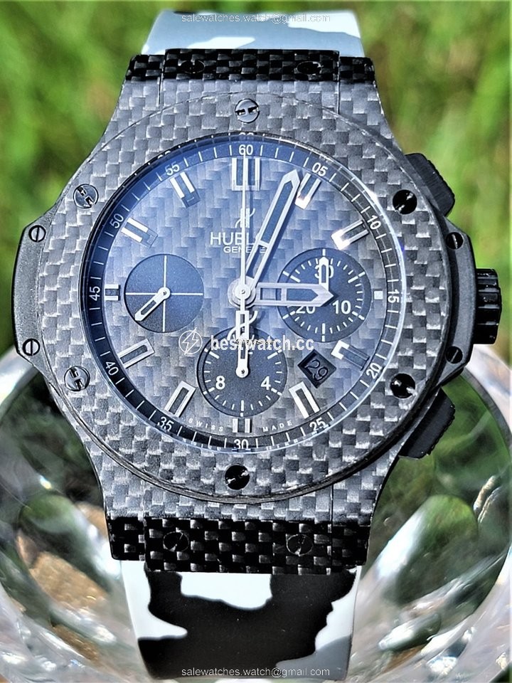 Hublot Big Bang 44 mm Mens watch Unisex Automatic Carbon 301.QX.1724.RX Replica 2