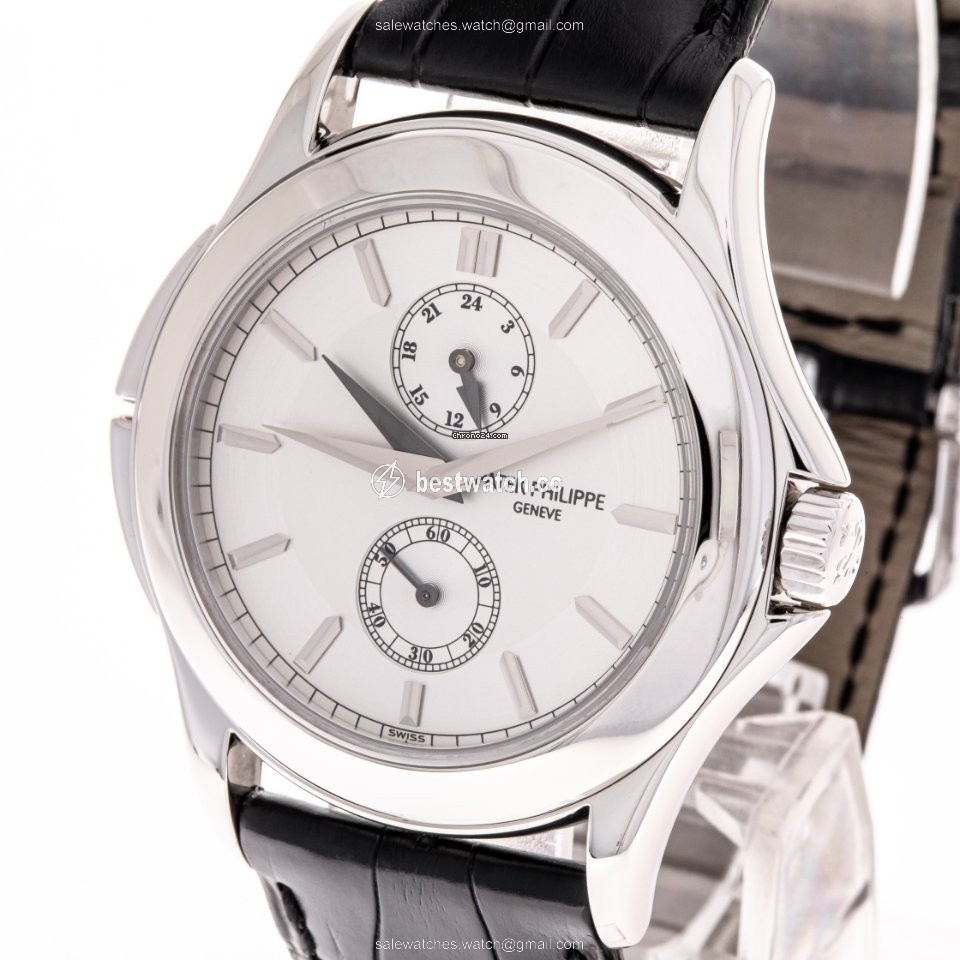 IMG_9085 Patek Philippe Travel Time Mens watch Unisex Manual winding Platinum 5134P-001 Replica 2