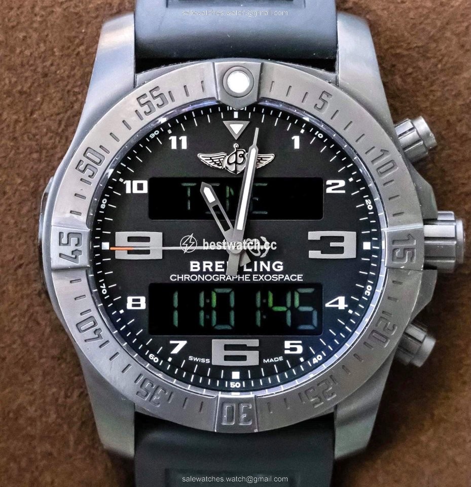 IMG_9085 Breitling Exospace B55 Connected Mens watch Unisex Quartz Titanium VB5510H1 BE45 Replica 2
