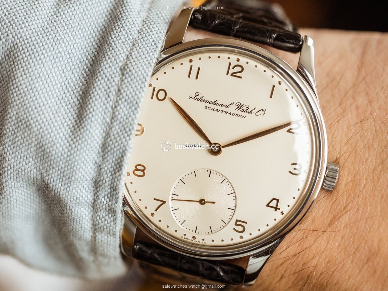 IMG_9085 IWC Portuguese Mens watch Unisex Manual winding Steel 5441-001 Replica 2