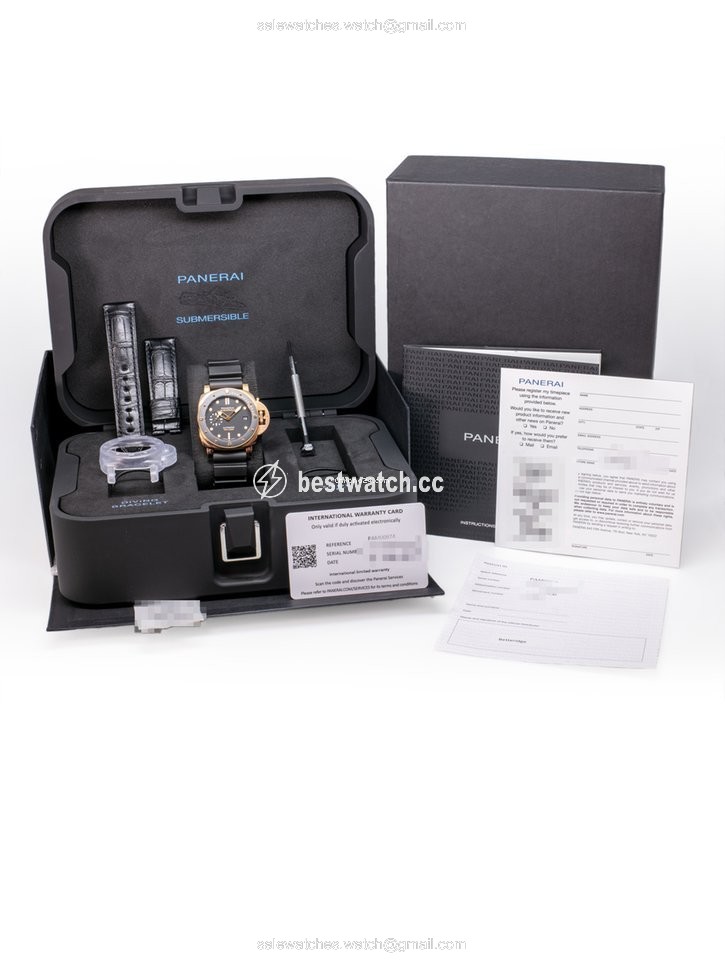 Panerai Mens watch Unisex Automatic Rose gold PAM00974 Replica 2