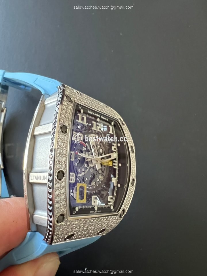 IMG_9085 Richard Mille RM 030 Mens watch Unisex Automatic White gold RM30 WG Replica 2