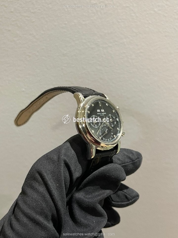 IMG_9085 Patek Philippe Perpetual Calendar Chronograph Mens watch Unisex Manual winding Platinum 3970EP Replica 2