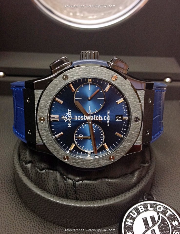 Hublot Classic Fusion Blue Mens watch Unisex Automatic Ceramic 521.CM.7170.LR Replica 2