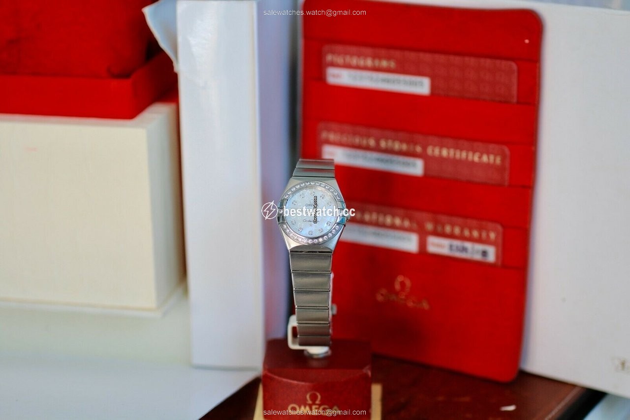 IMG_9085 Omega Constellation Quartz Womens watch Quartz Steel 123.15.24.60.55.005 Replica 2