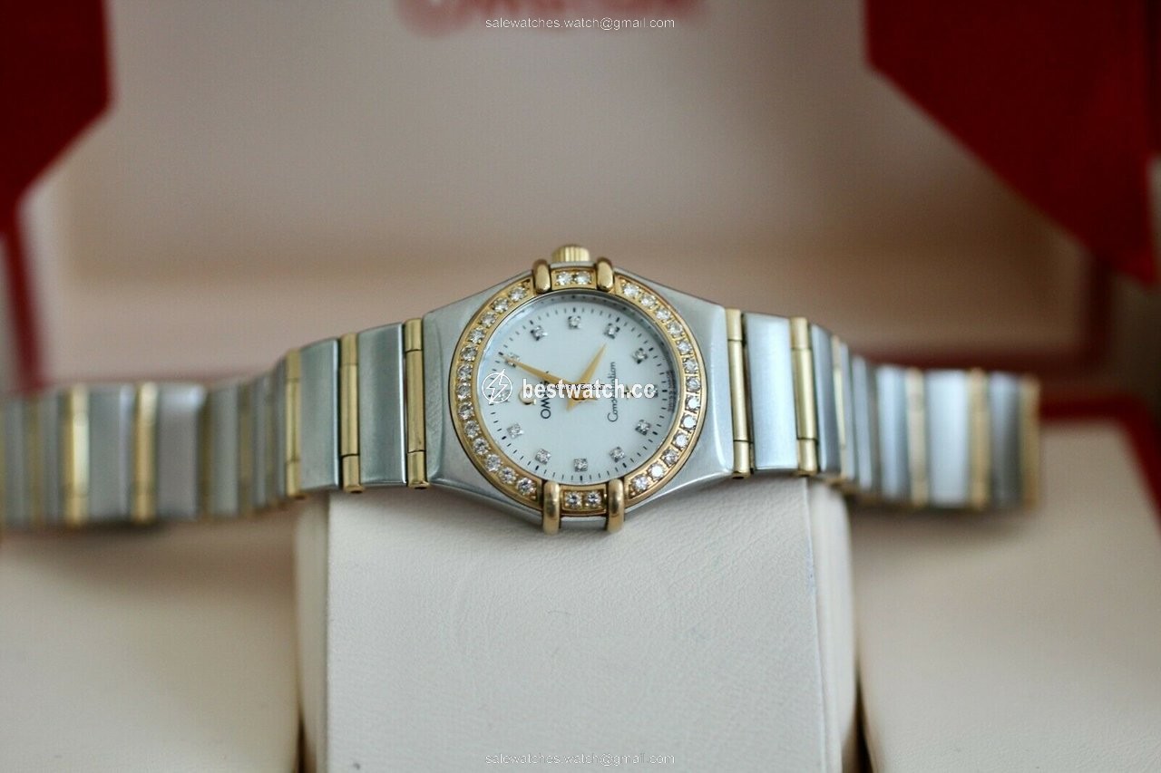 IMG_9085 Omega Constellation Womens watch Quartz Gold Steel 1267.75.00 Replica 2