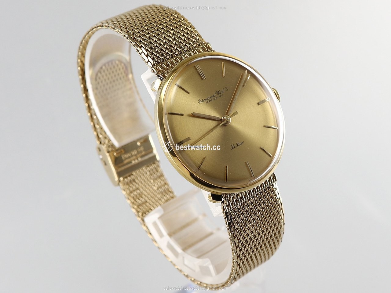IMG_9085 IWC Mens watch Unisex Manual winding Yellow gold 1210 Replica 2
