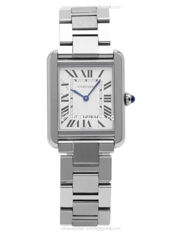 IMG_9085 Cartier Tank Solo Mens watch Unisex Quartz Steel W5200013 3170 Replica 2