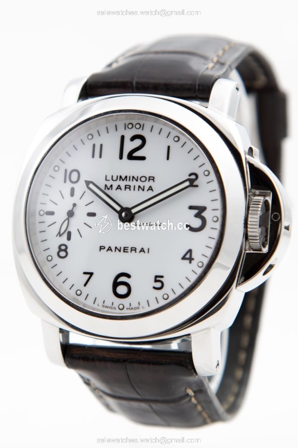IMG_9085 Panerai Luminor Marina Mens watch Unisex Manual winding Steel PAM0003 Replica 2