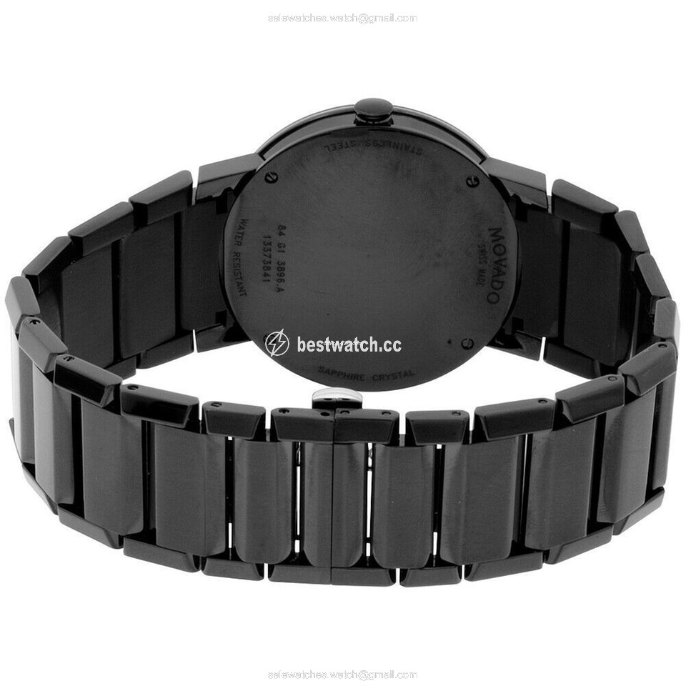 IMG_9085 Movado Sapphire Mens watch Unisex Quartz Steel 0606307-SD Replica 2