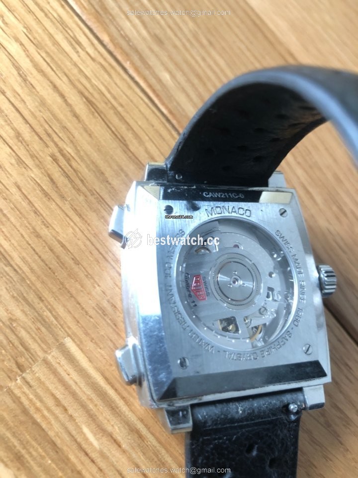 IMG_9085 TAG Heuer Monaco Calibre 11 Mens watch Unisex Automatic Steel CAW211C.FC6241 Replica 2