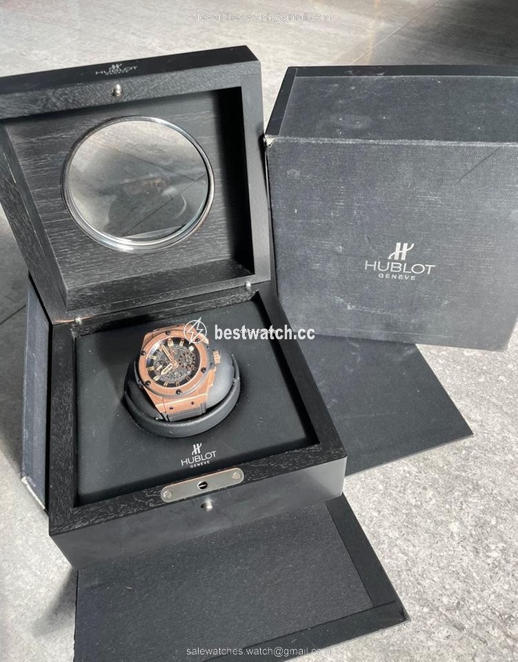 IMG_9085 Hublot King Power Mens watch Unisex Automatic Rose gold 701.OX.0180.RX Replica 2