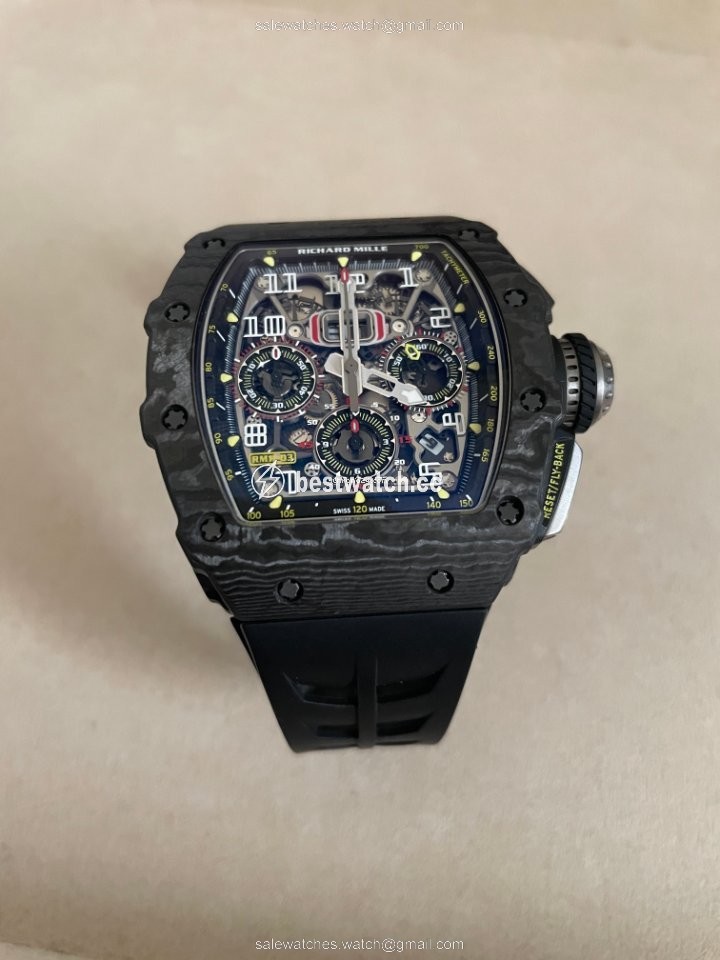 IMG_9085 Richard Mille RM 011 Mens watch Unisex Automatic Titanium RM 11-03 Replica 2
