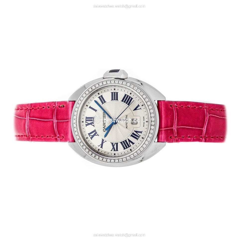 Cartier Cle de Cartier Womens watch Automatic White gold WJCL0015 Replica 2