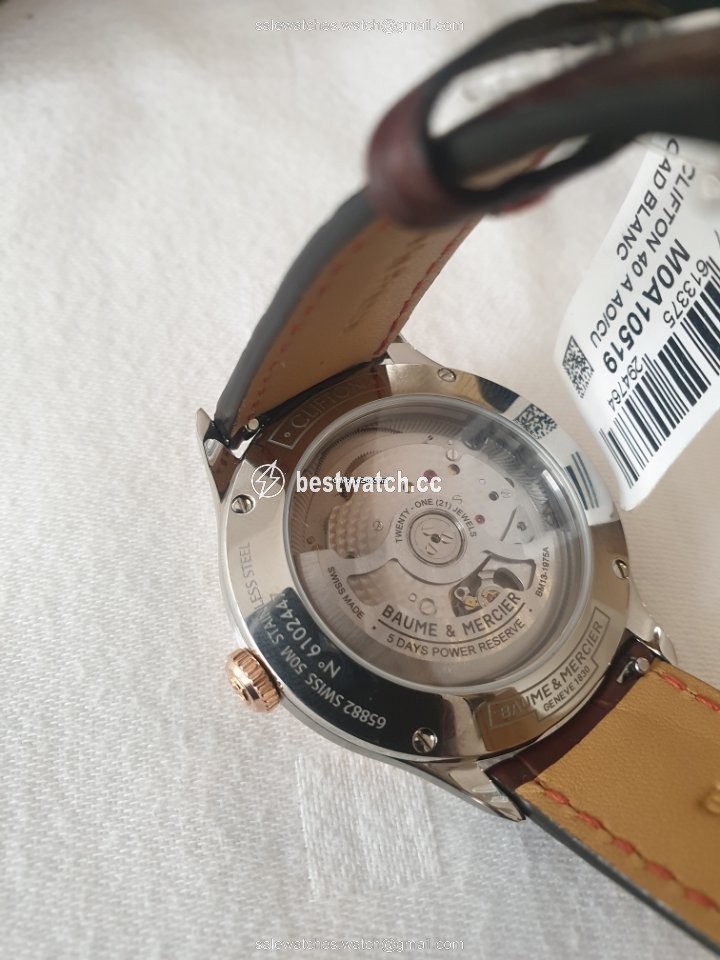Baume & Mercier Clifton Mens watch Unisex Automatic Steel 6102447 Replica 2