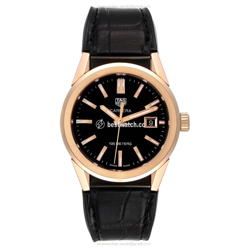 TAG Heuer Carrera Lady Womens watch Quartz Gold Steel WBG1351.FC6418 Replica 2