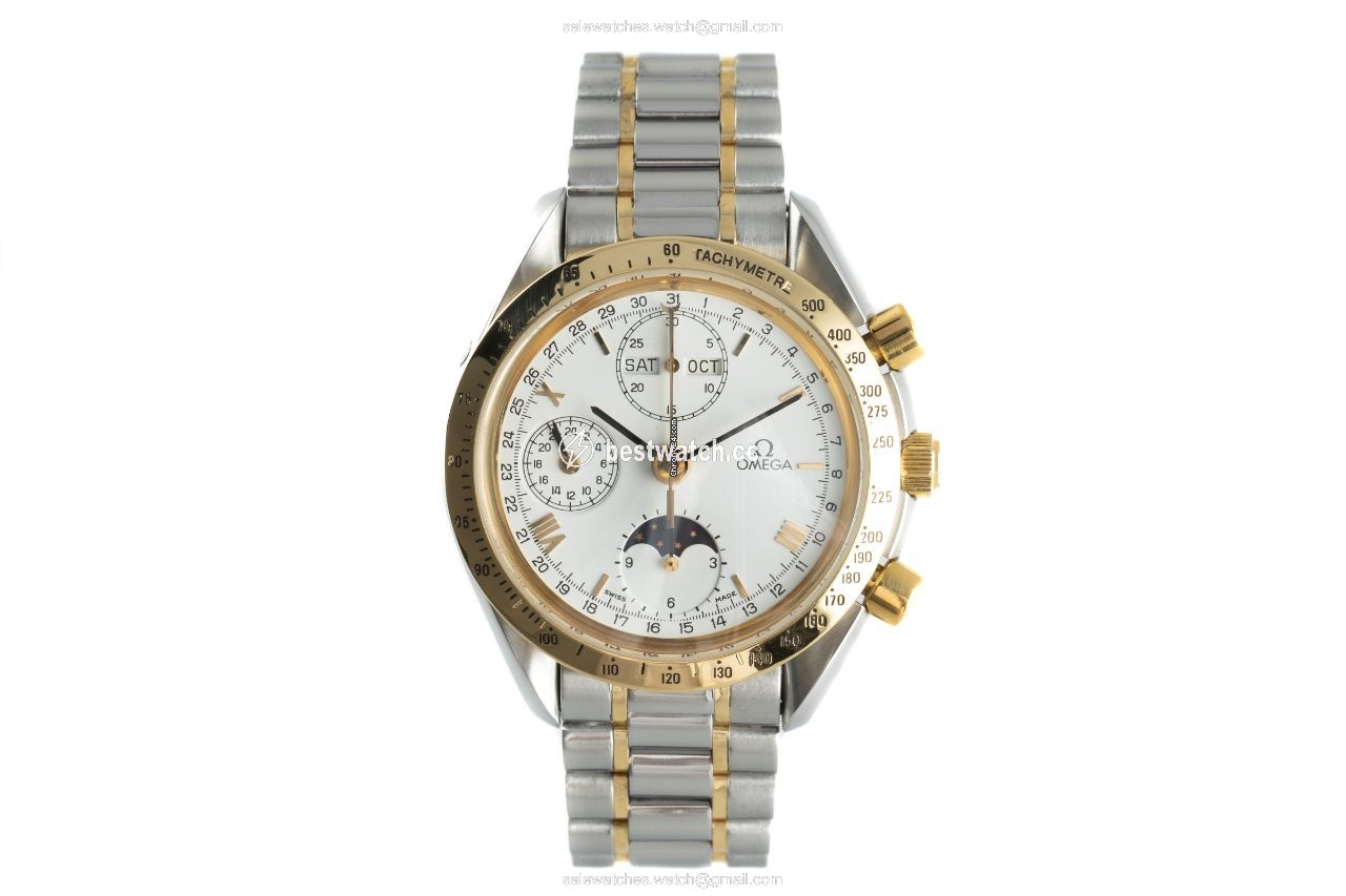 Omega Speedmaster Mens watch Unisex Automatic Gold Steel DA 175.0034 Replica 2