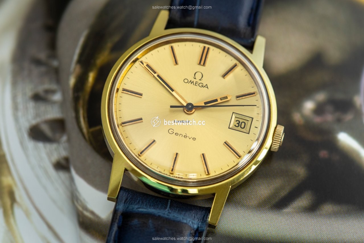 IMG_9085 Omega Geneve Mens watch Unisex Manual winding Gold Steel 166.0117 Replica 2