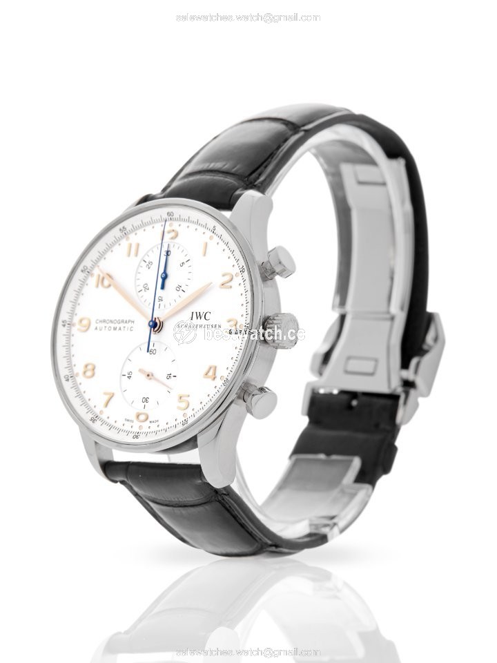 IWC Portuguese Chronograph Mens watch Unisex Automatic Steel IW371401 Replica 2