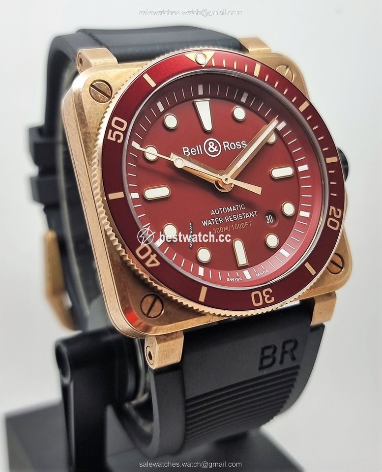 IMG_9085 Bell & Ross BR 03 Mens watch Unisex Automatic Bronze BR0392-D-R-BR SCA Replica 2