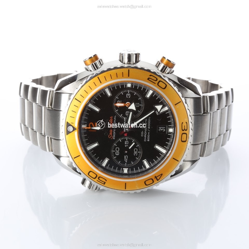 Omega Seamaster Planet Ocean Chronograph Mens watch Unisex Automatic Steel 232.32.46.51.01.001 Replica 2