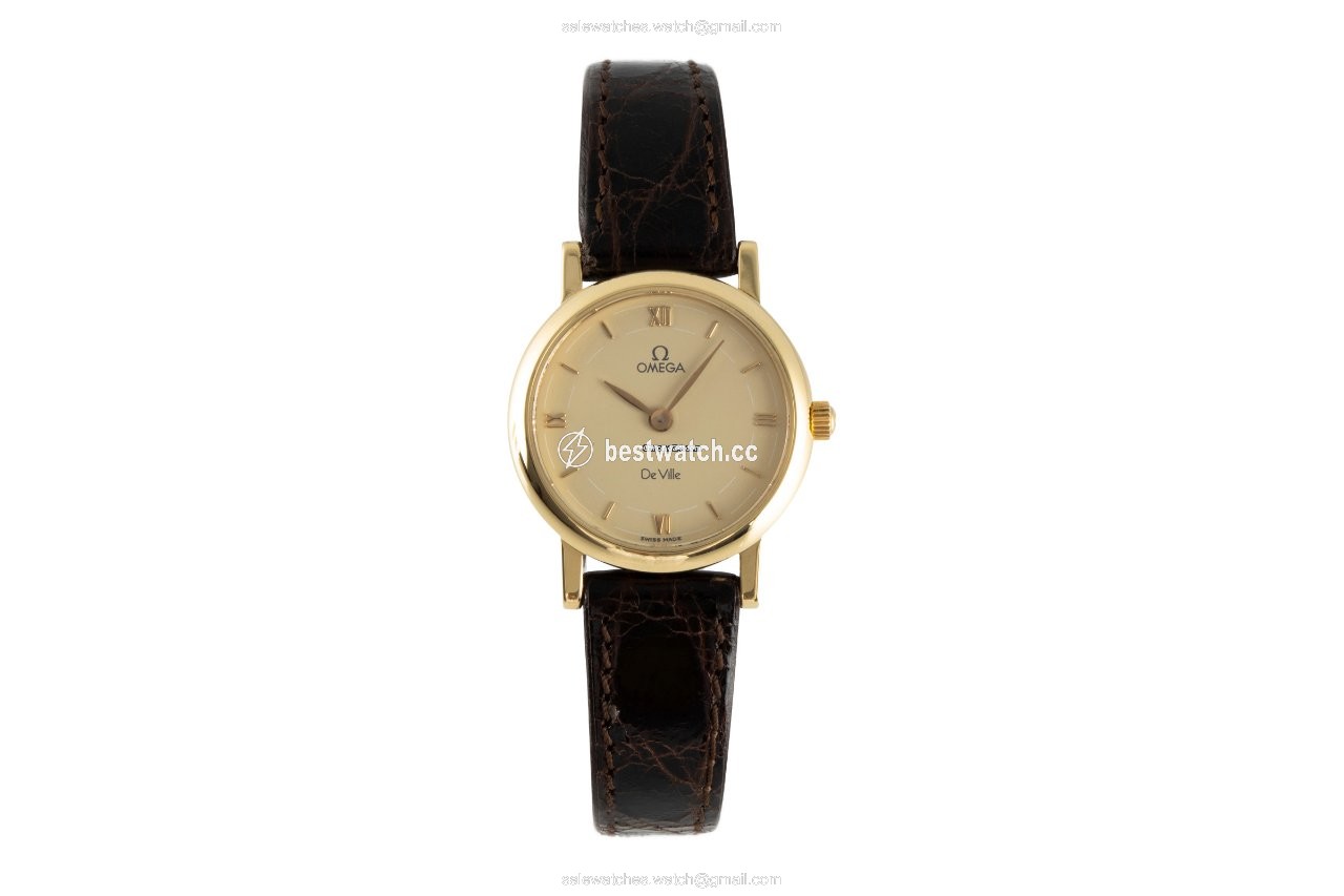 Omega De Ville Womens watch Quartz Yellow gold 595.1111 Replica 2