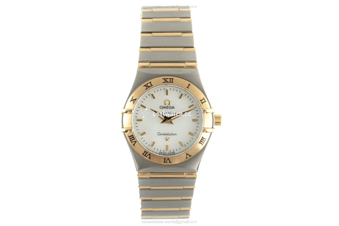 Omega Constellation Quartz Womens watch Quartz Gold Steel 1272.30.00 Replica 2