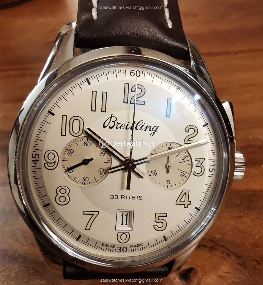 IMG_9085 Breitling Transocean Chronograph 1915 Mens watch Unisex Manual winding Steel AB141112 G799 743P Replica 2
