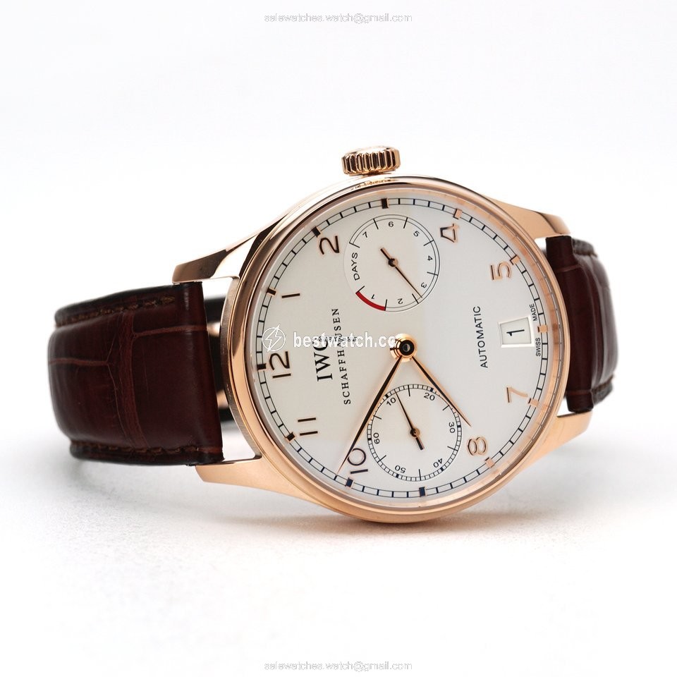 IWC Portuguese Automatic Mens watch Unisex Automatic Rose gold IW500101 Replica 2