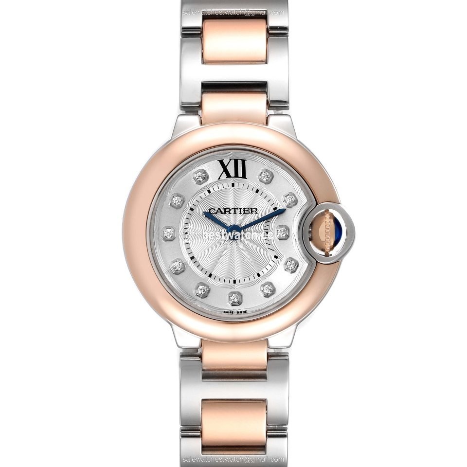 Cartier Ballon Bleu 28mm Womens watch Quartz Gold Steel W3BB0005 Replica 2