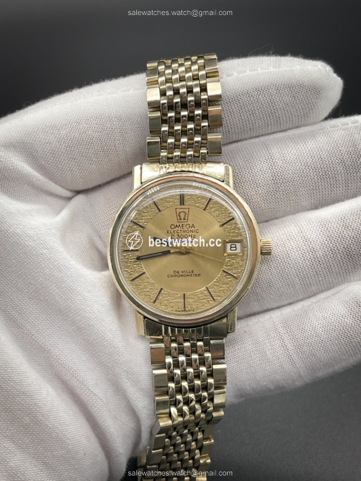 IMG_9085 Omega De Ville Mens watch Unisex Quartz Yellow gold 198.0032 Replica 2