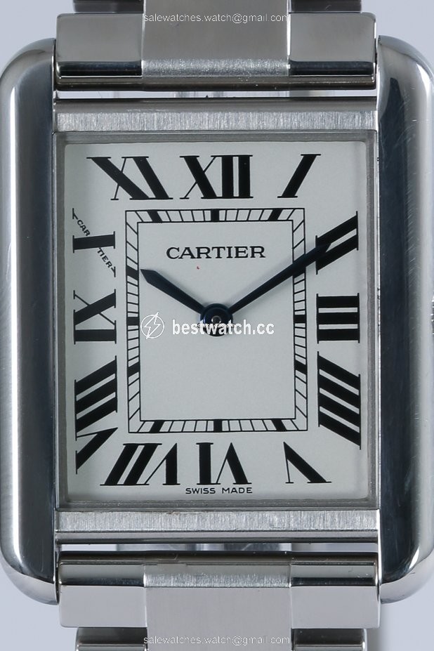 IMG_9085 Cartier Tank Womens watch Quartz Steel WSTA0051 Replica 2