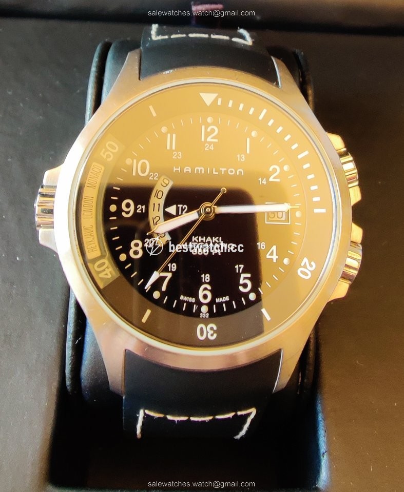 IMG_9085 Hamilton Khaki Navy Mens watch Unisex Automatic Steel H77615333 Replica 2