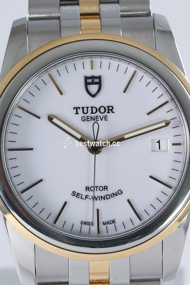 IMG_9085 Tudor Glamour Date Mens watch Unisex Automatic Gold Steel 55003 Replica 2