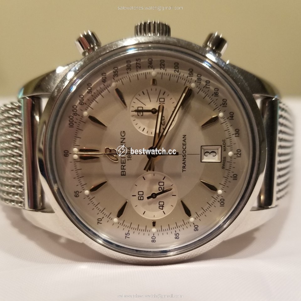 IMG_9085 Breitling Transocean Chronograph Mens watch Unisex Automatic Steel AB015412 G784 Replica 2