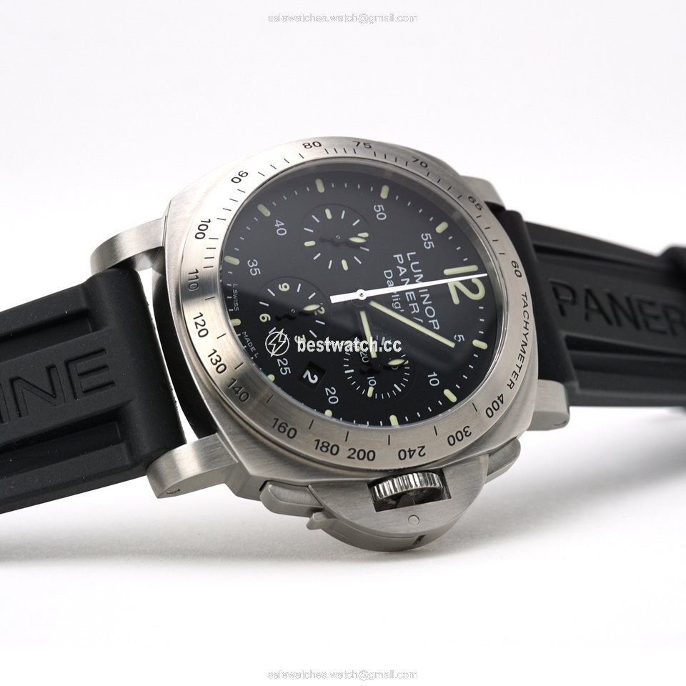 IMG_9085 Panerai Luminor Chrono Mens watch Unisex Automatic Steel PAM 00196 Replica 2
