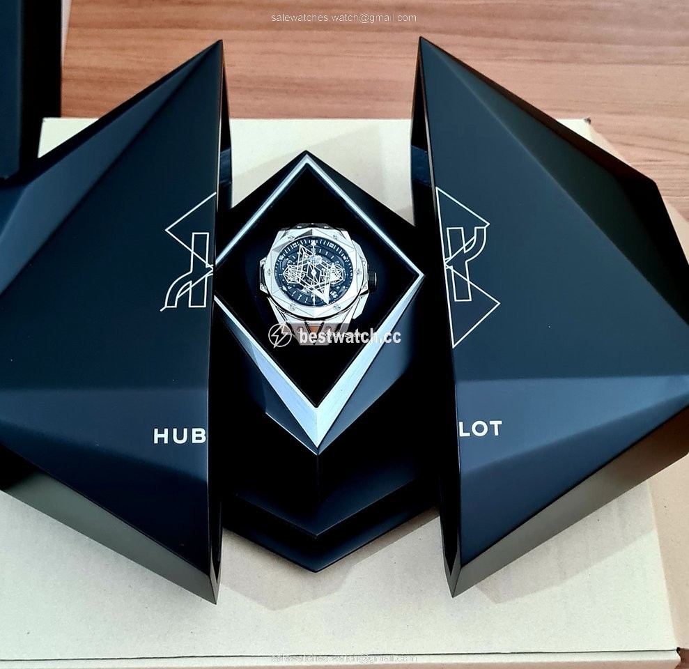 IMG_9085 Hublot Big Bang Sang Bleu Mens watch Unisex Automatic Titanium 418.NX.1107.RX.MXM19 Replica 2