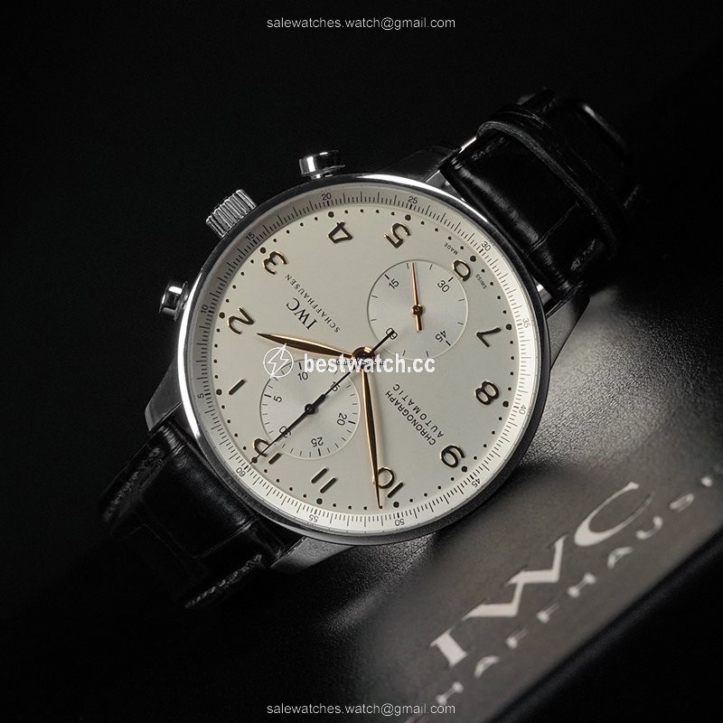 IWC Portuguese Chronograph Mens watch Unisex Steel IW3714-45 Replica 2