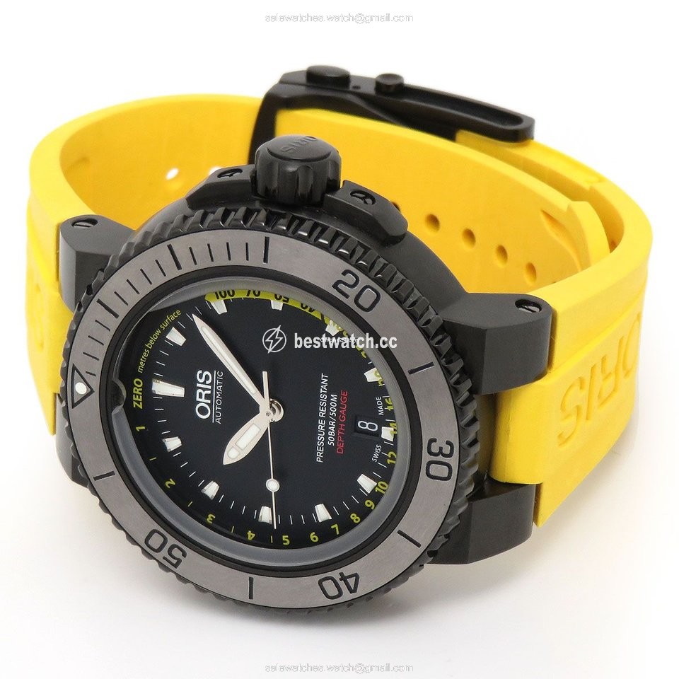 IMG_9085 Oris Aquis Depth Gauge Mens watch Unisex Automatic Steel 01 733 7675 4754 Replica 2