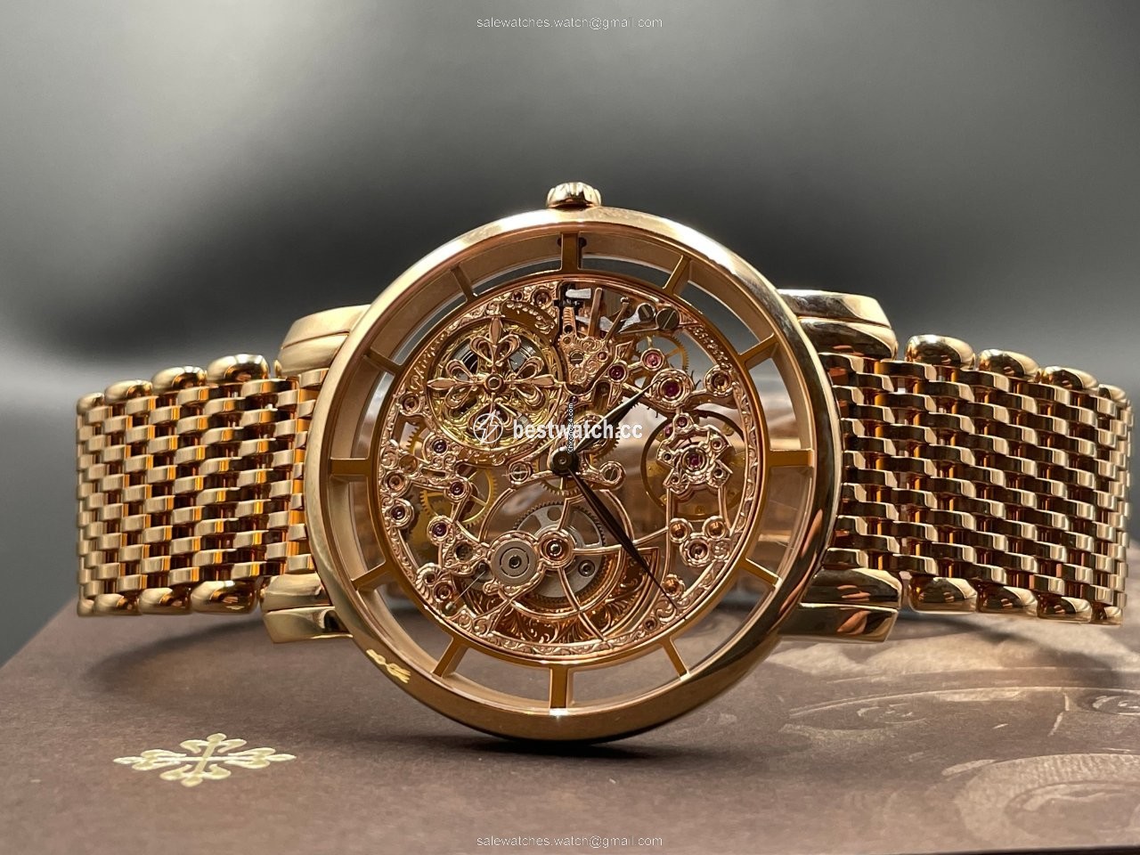 IMG_9085 Patek Philippe Complications Mens watch Unisex Automatic Rose gold 5180 1R-001 Replica 2