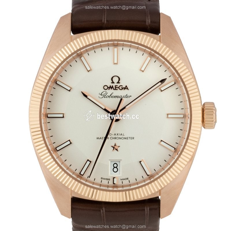 IMG_9085 Omega Globemaster Mens watch Unisex Automatic Rose gold 130.53.39.21.02.001 Replica 2